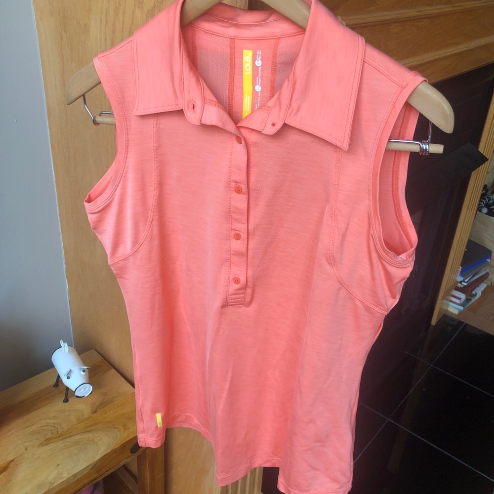 Lole beat sleeveless Polo small